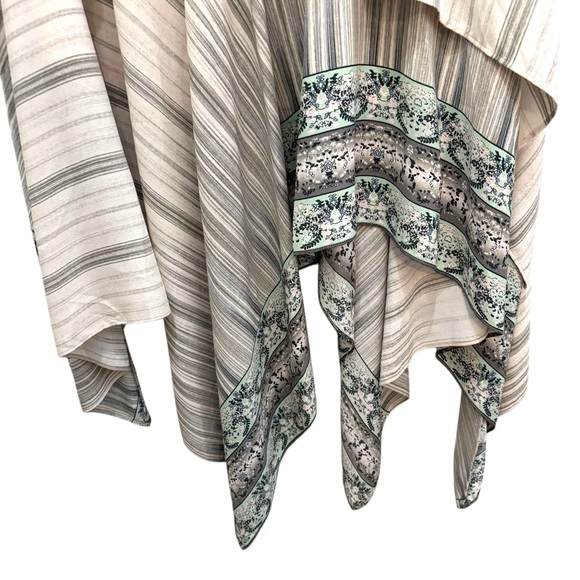 BCBGMaxAzria Cream Asymmetrical Midi Skirt Resort Wear - Picture 6 of 7